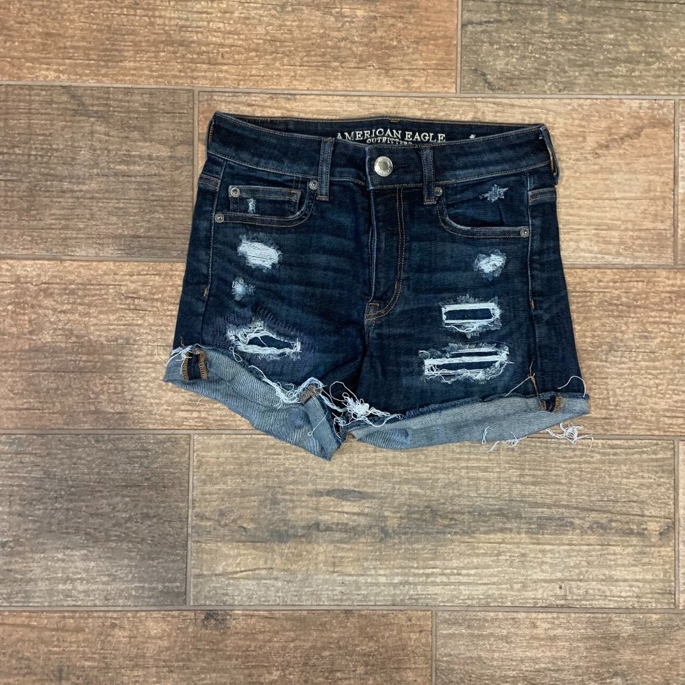 American Eagle Next Level Stretch X Jean Shorts, Size 4
